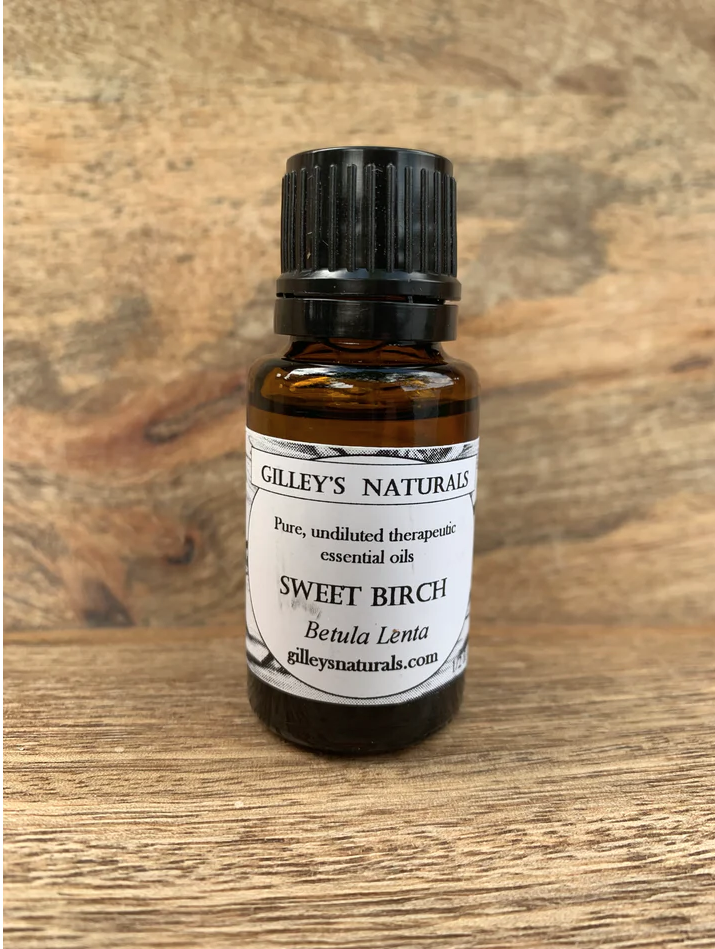 Gilley's Naturals 100% Pure Sweet Birch Essential Oil made in USA