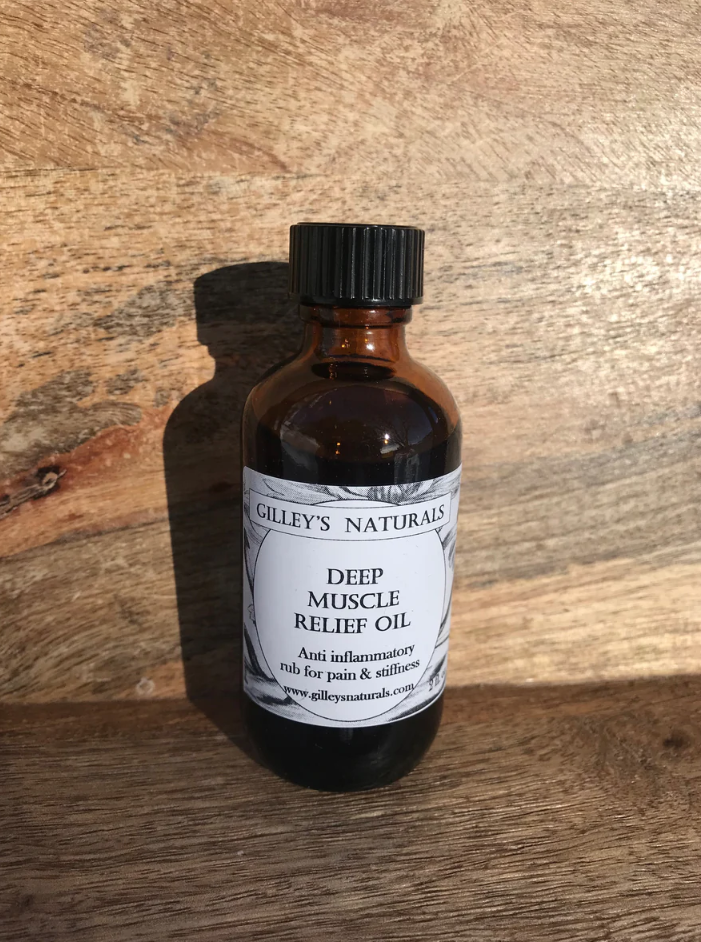 Gilley's Naturals all natural deep relief oil made in USA